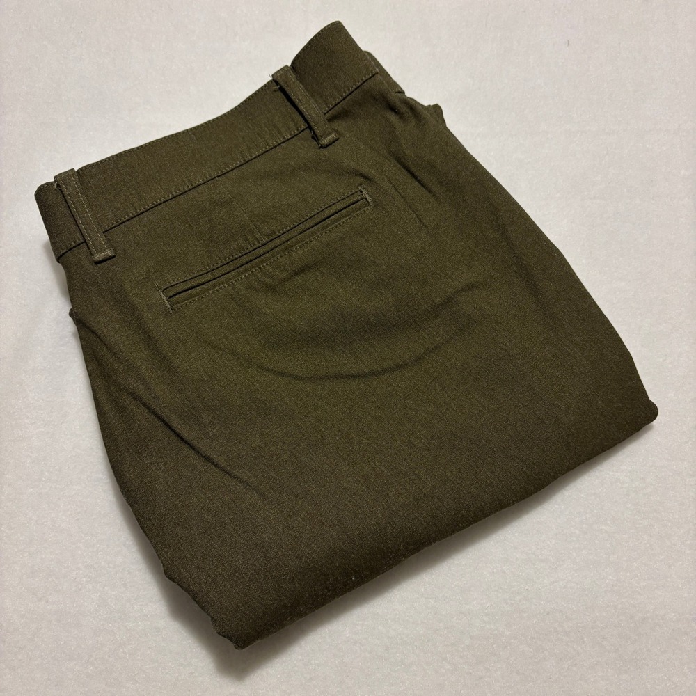 Mizzen+Main Mens Performance Chino Pants Olive Green Stretch Size 36x30 Comfort